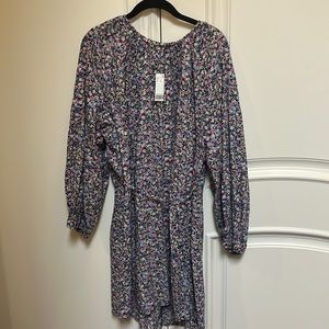 Women’s long sleeve floral dress mid length